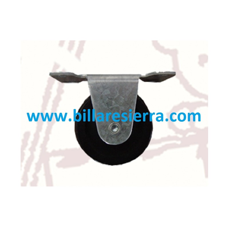 Rueda standar negra con soporte