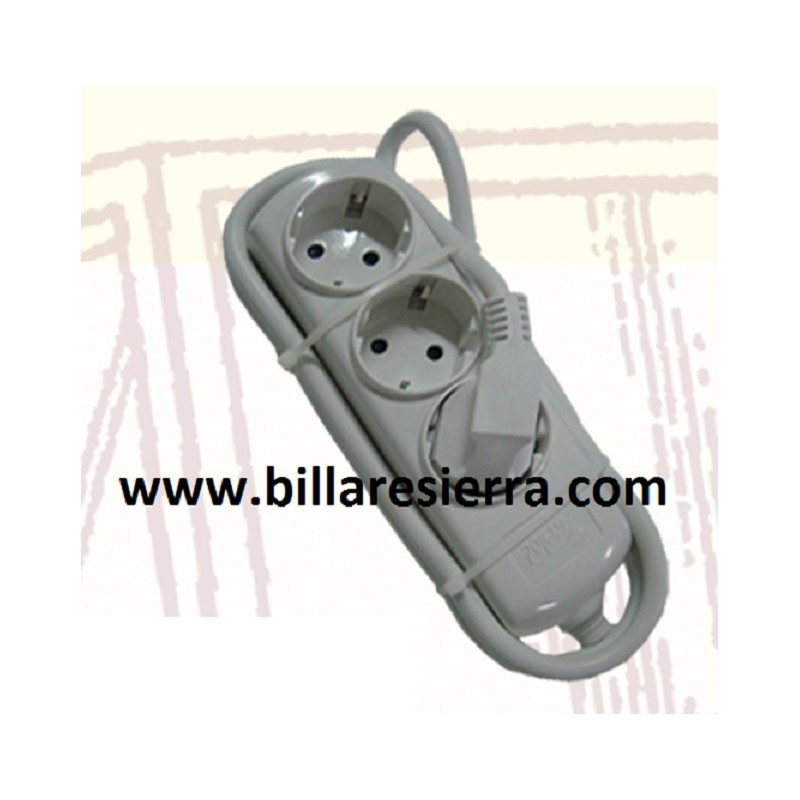 Base enchufe 3 tomas 1.5 metros