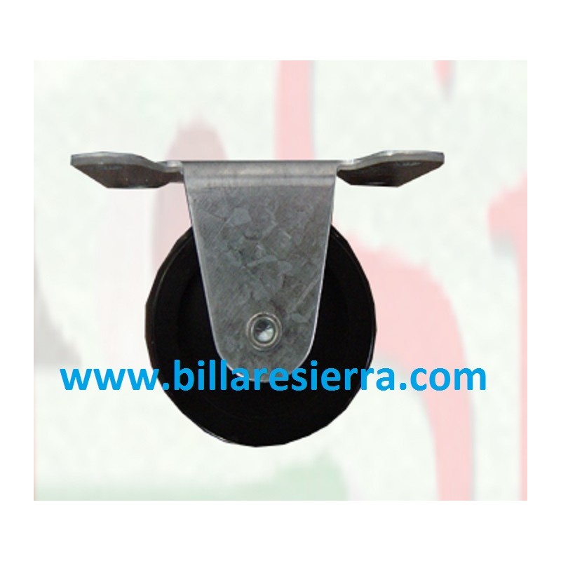 Rueda standar negra con soporte