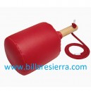 Maza cuero roja 