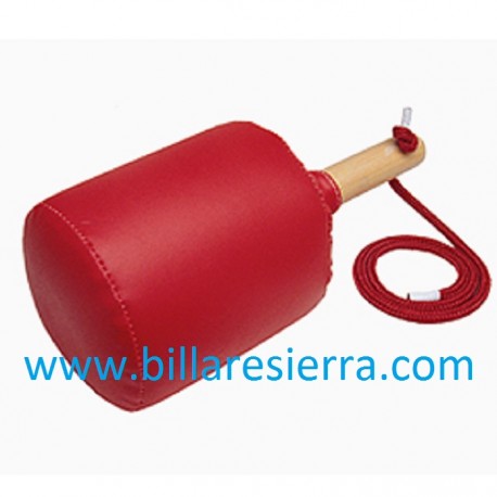 Maza cuero roja 
