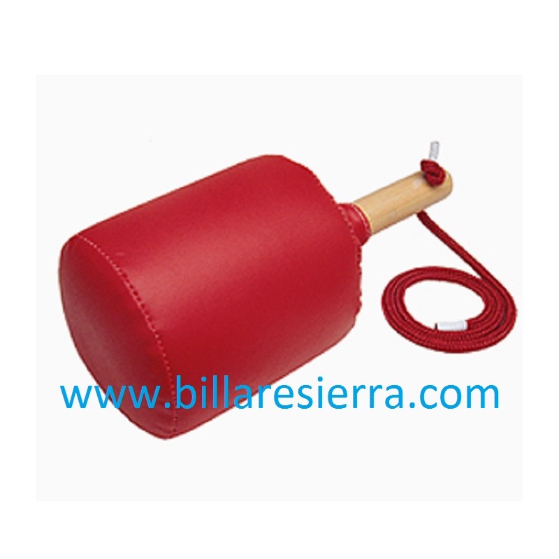 Maza cuero roja 