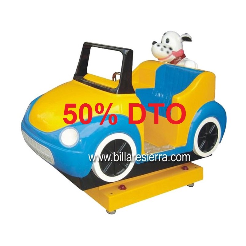 Infantil perro en coche