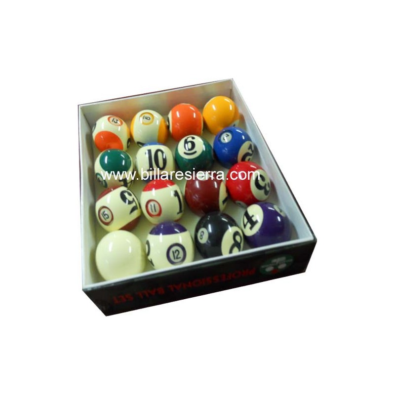 Juego bolas pool números grandes
