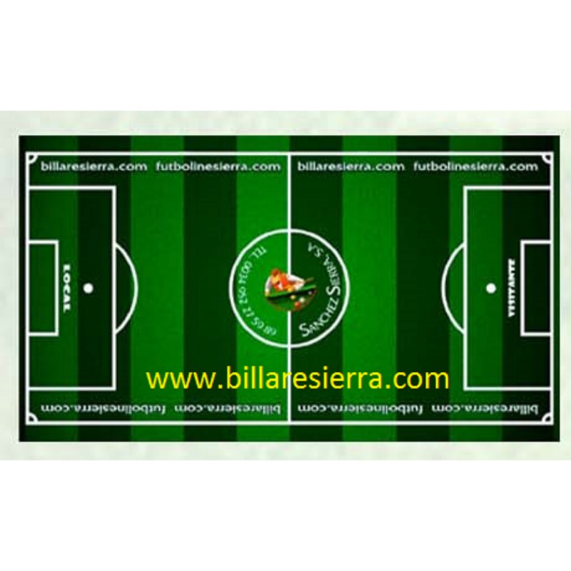 Campo futbolín acrílico decorado e iluminado