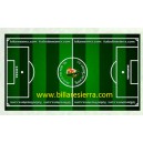 Campo futbolín acrílico decorado