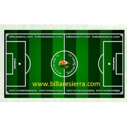 Campo futbolín acrílico decorado