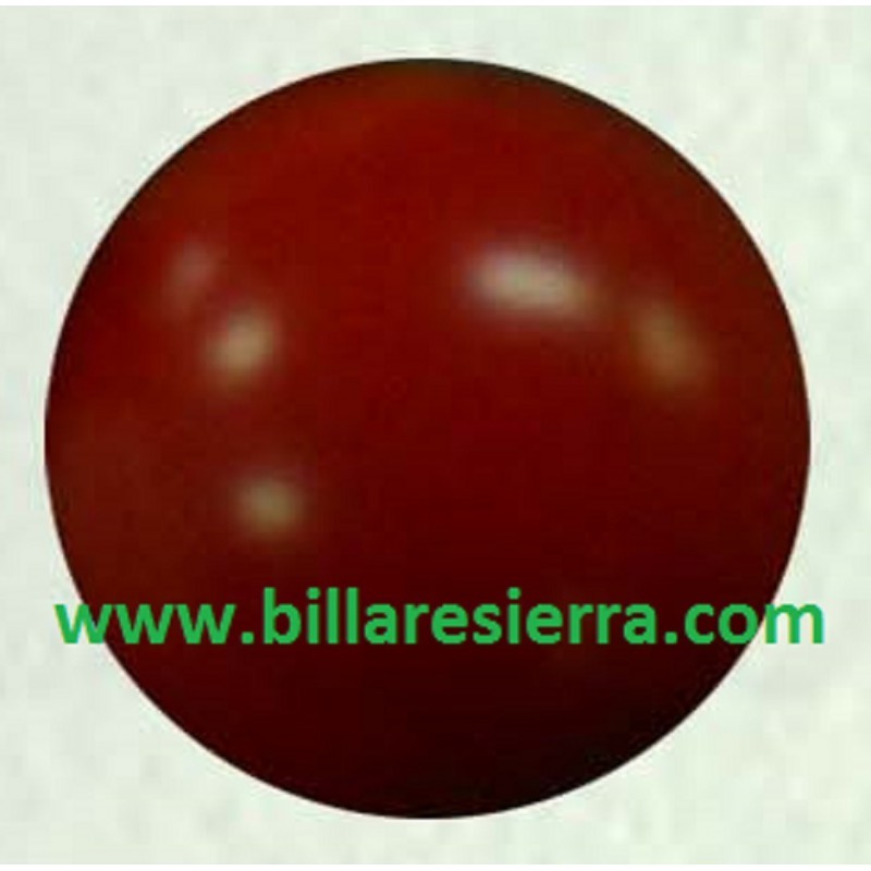Bola futb. plastimarmol roja 34mm, 36gr