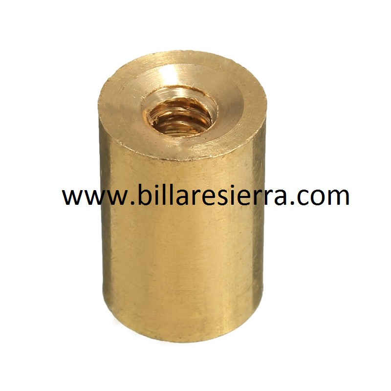 Virola metálica rosca metálica