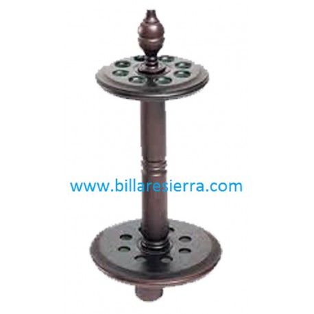 Taquera pie redonda 10 tacos madera