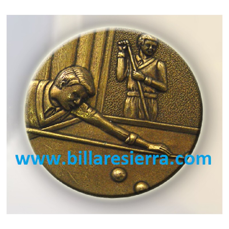 Medalla billar (oro, plata o bronce) 5.5 cm
