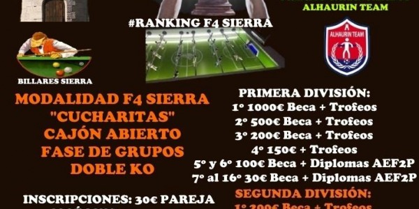 II CAMPEONATO DE ESPAÑA DE FUTBOLIN (AEF2P)